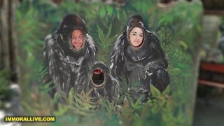 ANNOYING STEP SISTER GOES TO THE ZOO WITH HER BRO – Chubby Teen with Big, Round Ass is a Nympho!