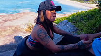 Brunette Big Ass Personal trainer sucks him in public – Sexdoll520