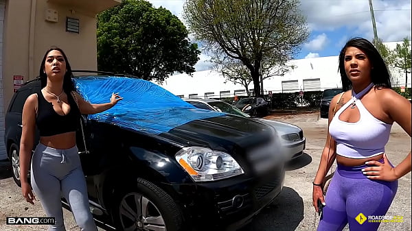 Roadside – Zoey Reyes & Ariel Pure Threesome Their Way Out Of Expensive Car Reparirs