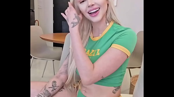 PETITE BLONDE LATINA WILD IN INTERVIEW – Busty Big Tits 18yo Teen Sloppy Deepthroat Cowgirl Squirt