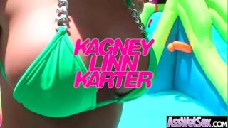Hardcore Anal Sex With Big Butt Oiled Up Sluty Girl (Kagney Linn Karter) video-18