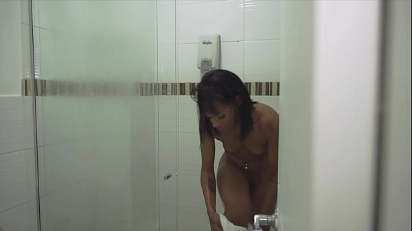 My stepbrother sneaks into the bathroom while I’m showering to fuck me with his big cock POV