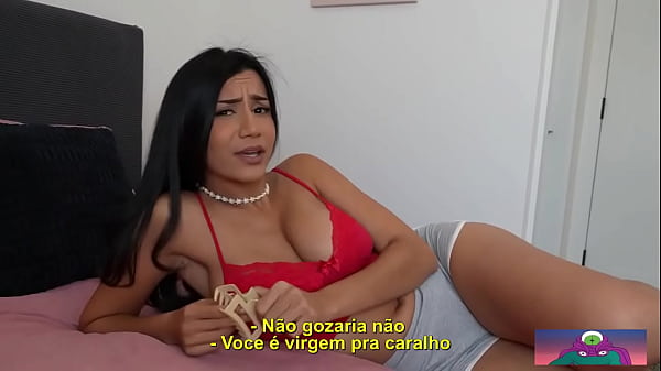 Meia irmã desafia o meio irmão a gozar – Legendado PT-BR (Se voce tiver algum vídeo específico ou alguma atriz que voce queira ver legendado, deixe nos comentários)