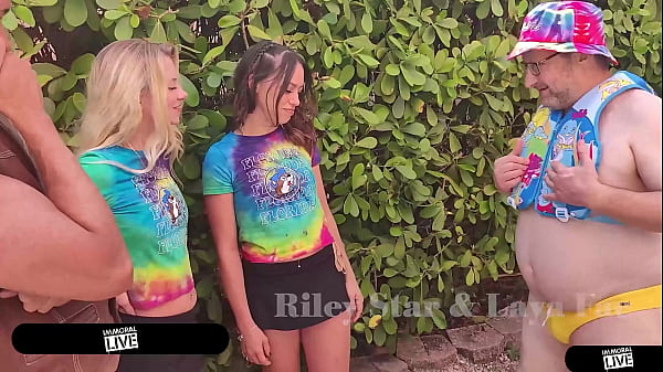 Riley Star And Laya Rae Squirt In Wild Threesome With Dean’s Big Cock!