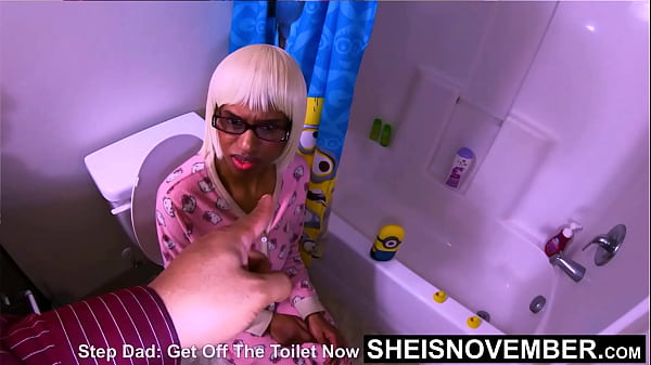 HD Get Off The Toilet, Stop Pissing And Fuck Me Slut, I Told My Step Daughter, Impregnating Her Wet Pussy During Cowgirl Creampie And Doggystyle Sex, Sexy Blonde Ebony Whore Sheisnovember, Saggy Big Boobs, Dark Areolas Fauxcest By Msnovember
