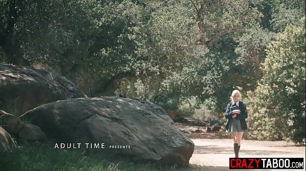 Nerdy teen Lexi Lore summoned a demonic spirit and got fucked by two dirty classmates