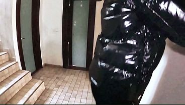 MilfyCalla – Shiny Downjacket, Jeans & Leotard Stairway Sex (Uncut Cum on Clothes) preview